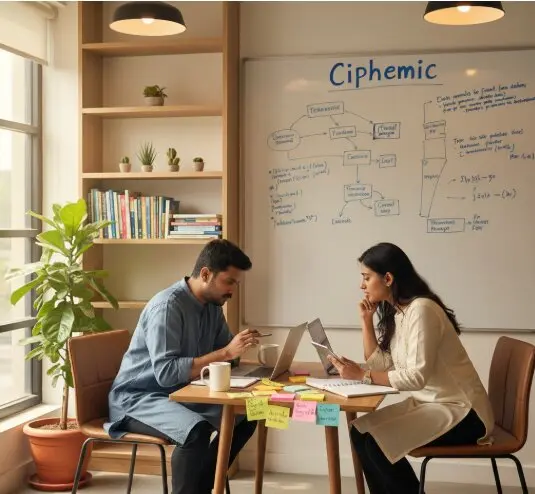 Ciphemic founders brainstorming