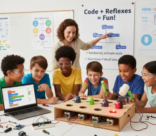 UNIHIKER K10 Lesson 2: Design a Whack-a-Mole Arcade Game